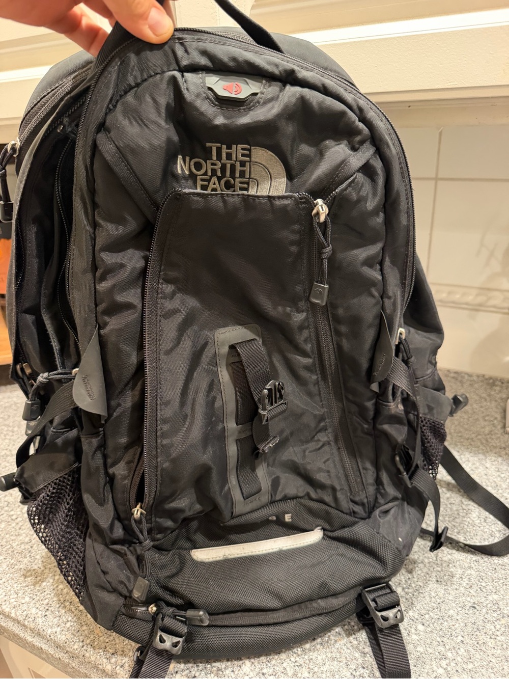 The North Face Black Men's Backpack - Durable Everyday Pack (Surge)